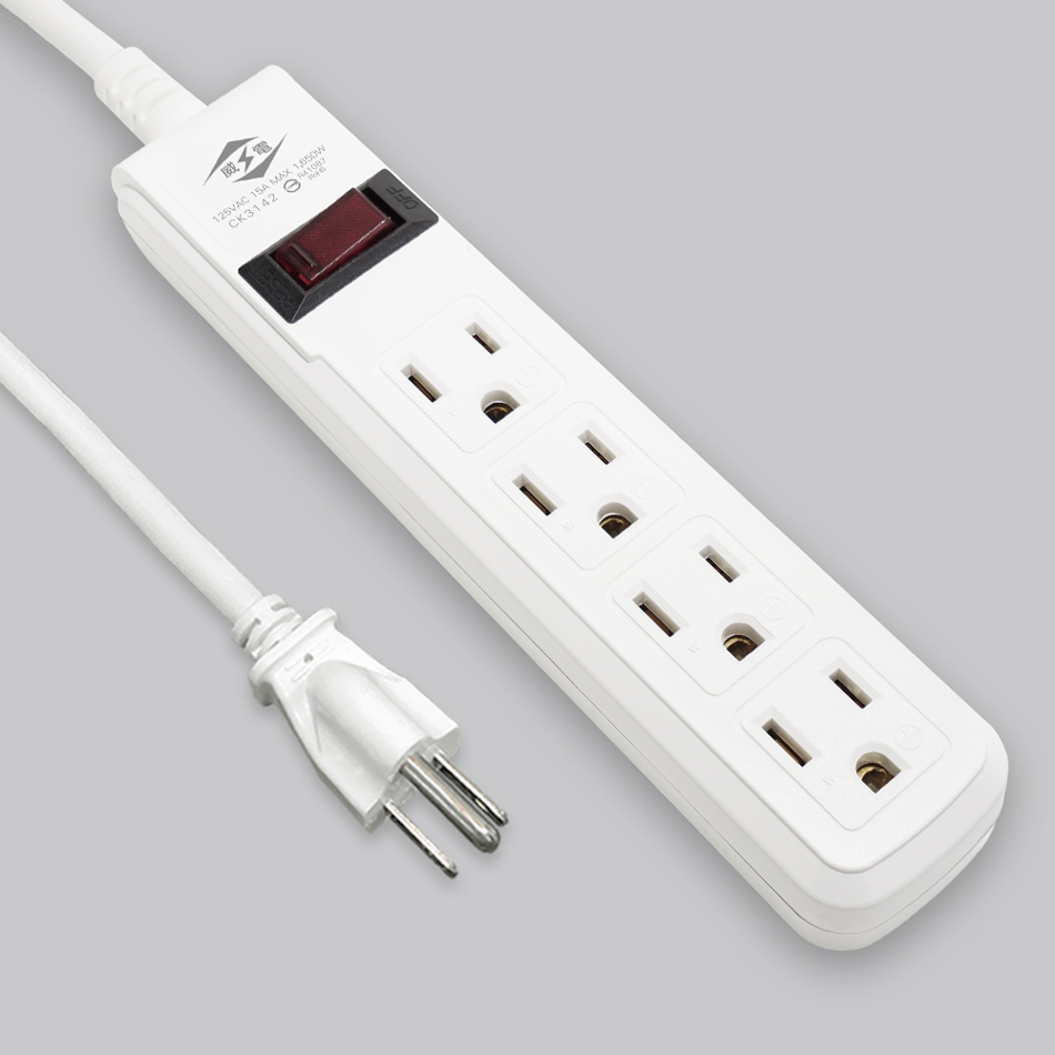 過載斷電1開4座電源線組