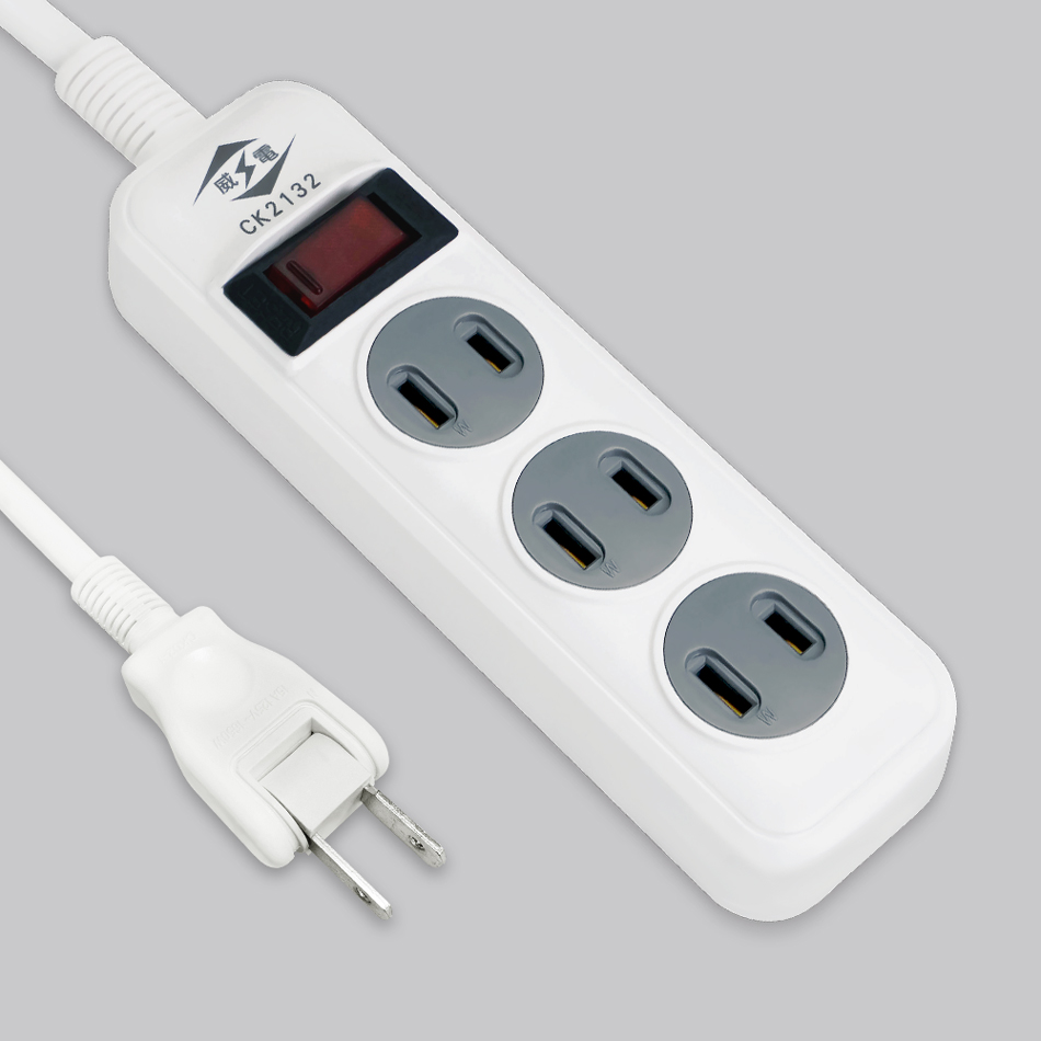 過載斷電1開3座電源延長線
