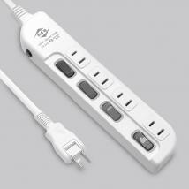 過載斷電4開4座電源延長線