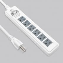 過載斷電1開6座電源延長線