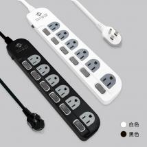 過載斷電6開6座電源延長線